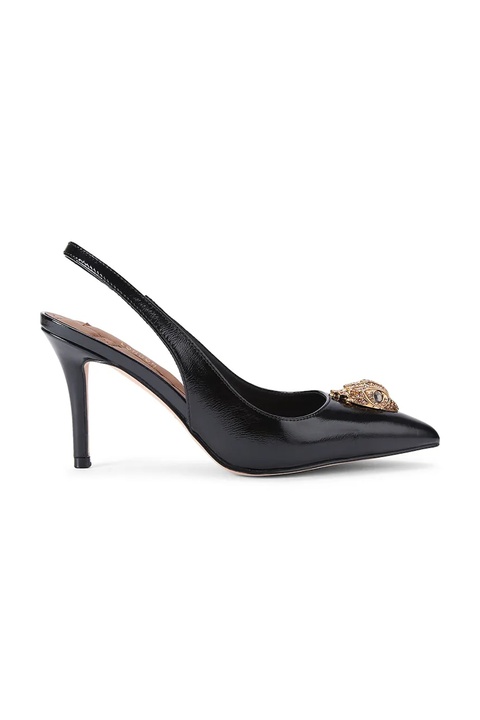 Kurt Geiger London szpilki skórzane Belgravia High Sling kolor czarny 3422800309 - zdjęcie produktu nr 1