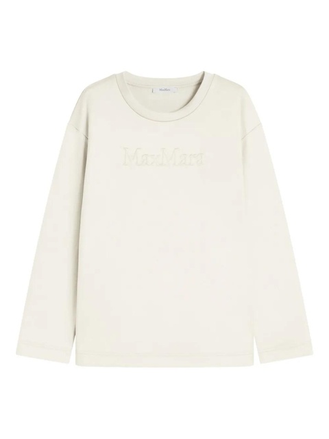Max Mara embossed-logo sweatshirt - Neutrals - zdjęcie produktu nr 1