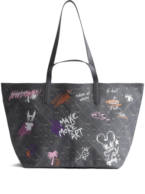 Zadig&Voltaire XL Z Shopper monogram tote bag - Grey - zdjęcie produktu nr 1