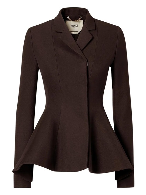 FENDI peplum-hem blazer - Brown - zdjęcie produktu nr 1
