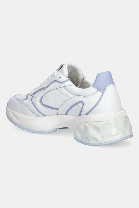 Love Moschino sneakersy skórzane kolor biały JA15296G1MIA110E - zdjęcie produktu nr 2