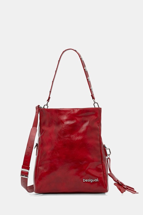 Desigual torebka REPRISE RED VALENTI kolor czerwony 25WAXPCA - zdjęcie produktu nr 1