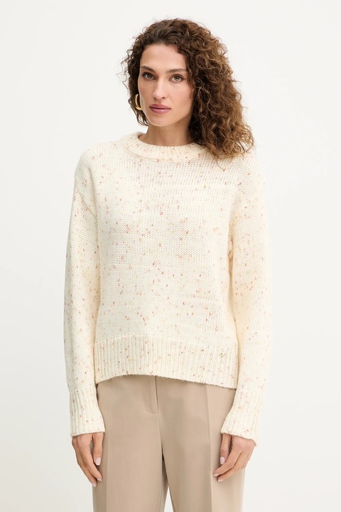 Silvian Heach sweter BLAZHEVSKA damski kolor beżowy GPA25155MA - zdjęcie produktu nr 1
