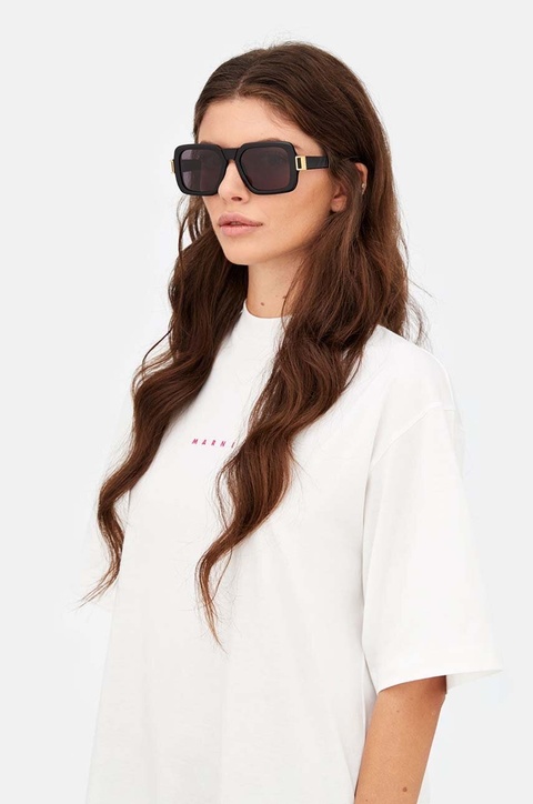 Marni okulary przeciwsłoneczne Zamalek kolor czarny EYMRN00054 001 L13 - zdjęcie produktu nr 1