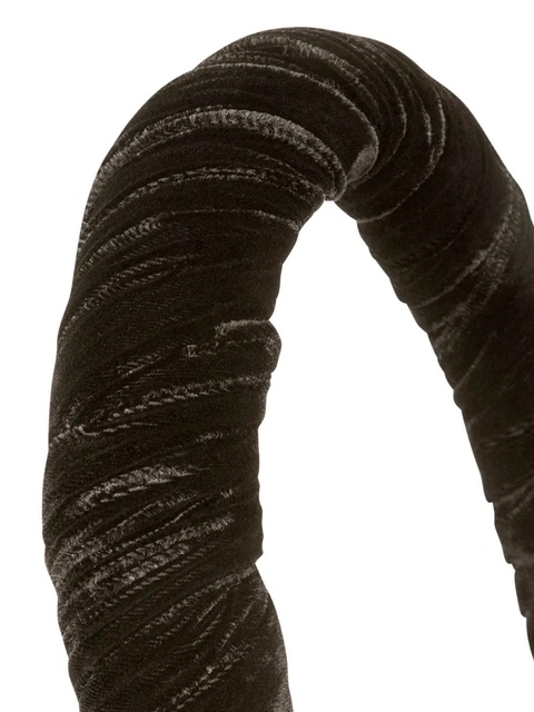 Jennifer Behr velvet irene headband - Black - zdjęcie produktu nr 2
