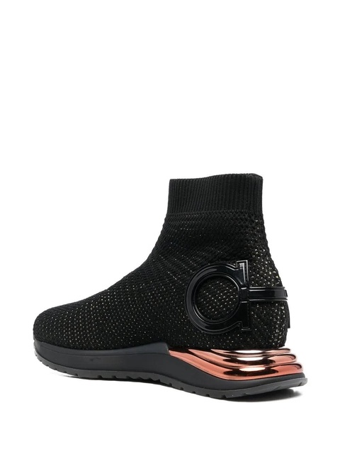 Ferragamo Gardena sock ankle sneakers - Black - zdjęcie produktu nr 2