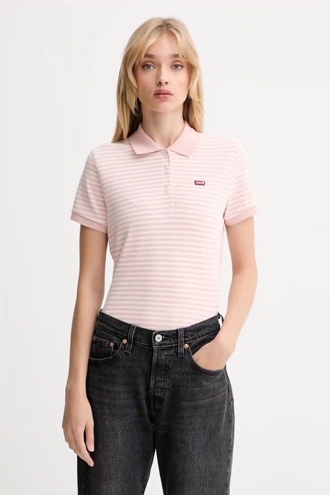 Levi's polo damski kolor różowy 52599 - zdjęcie produktu nr 1