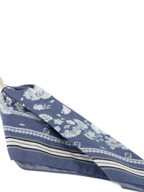 FENDI bandana-charm cotton keyring - Blue - zdjęcie produktu nr 2