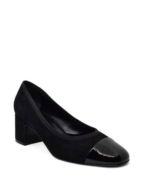 Casadei cap-toe block-heel pumps - Black - zdjęcie produktu nr 2