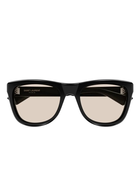 Saint Laurent Eyewear logo-print sunglasses - Black - zdjęcie produktu nr 1