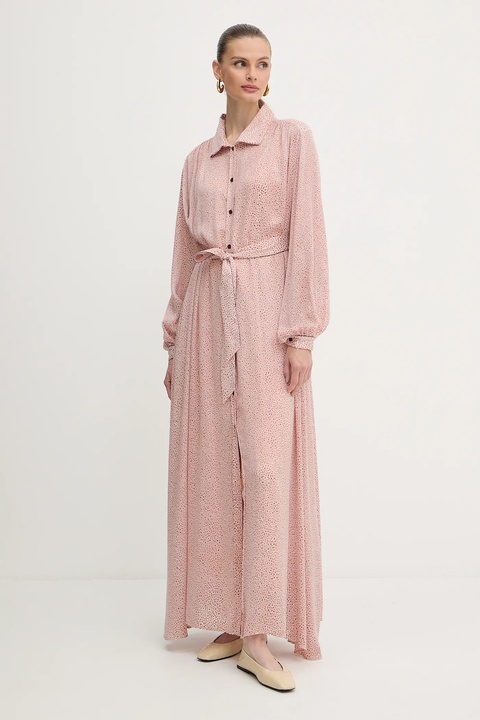 Forte Forte sukienka kolor różowy maxi prosta 14122.my.dress - zdjęcie produktu nr 2