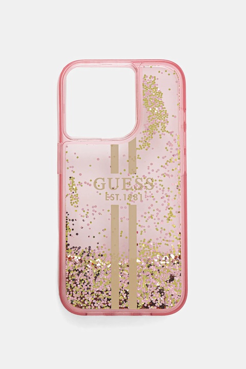 Guess etui na telefon iPhone 15 Pro 6.1" kolor różowy GUHCP15LLFCSEGP - zdjęcie produktu nr 1