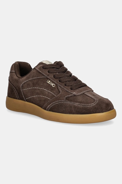 Liu Jo sneakersy zamszowe CONNOR 01 damskie kolor brązowy BF5069PX002S3830 - zdjęcie produktu nr 1