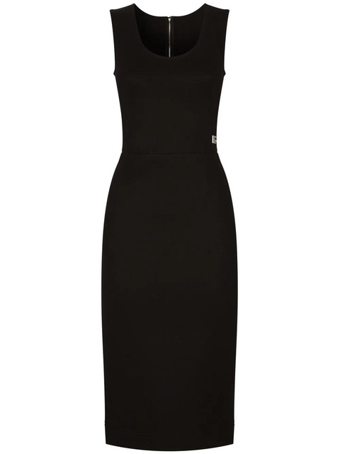Dolce & Gabbana Milano-rib sleeveless midi dress - Black - zdjęcie produktu nr 1