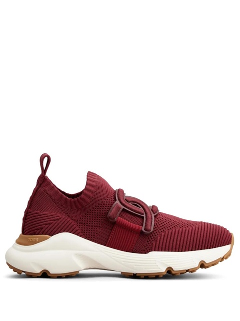 Tod's logo-strap almond-toe sneakers - Red - zdjęcie produktu nr 1