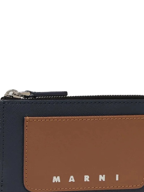 Marni zip-fastening panelled wallet - Blue - zdjęcie produktu nr 2