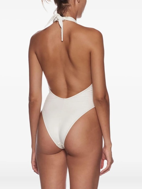 Reina Olga halterneck cut-out swimsuit - White - zdjęcie produktu nr 2