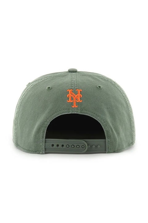 47 brand czapka z daszkiem bawełniana MLB New York Mets kolor zielony B-CARRL16GWP-MS - zdjęcie produktu nr 2