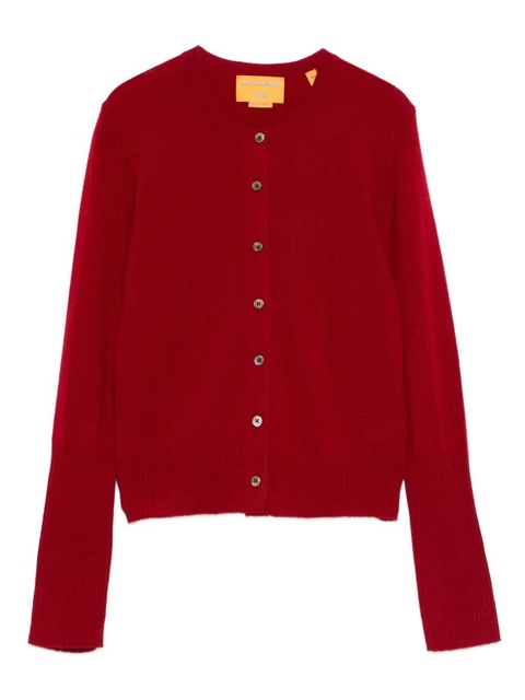 Guest In Residence long-sleeve button cardigan - Red - zdjęcie produktu nr 1