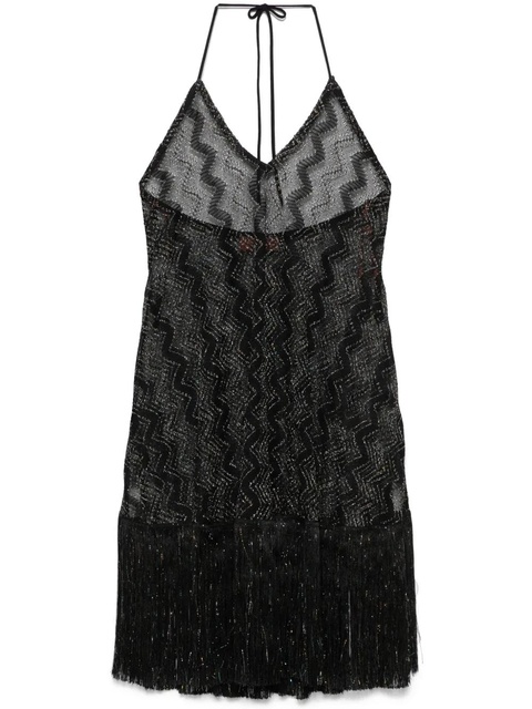 Missoni zigzag lamé beach cover up - Black - zdjęcie produktu nr 1