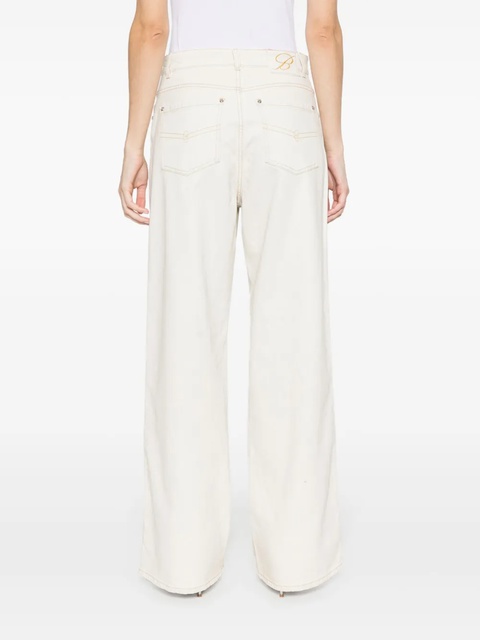 Blumarine bleach-wash boyfriend jeans - Neutrals - zdjęcie produktu nr 2