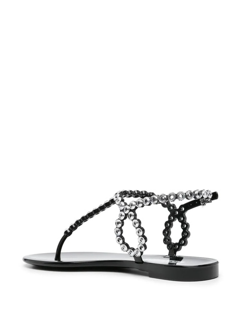 Aquazzura Almost Bare eyelet-embellished sandals - Black - zdjęcie produktu nr 2