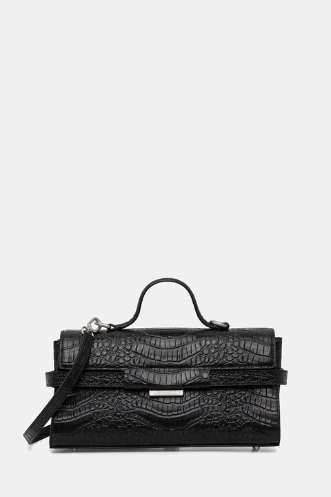 Trussardi torebka skórzana kolor czarny Z363E106202N - zdjęcie produktu nr 1