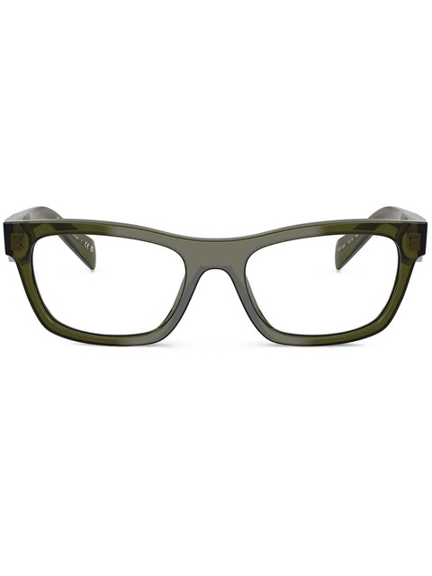 Prada Eyewear geometric-frame glasses - Green - zdjęcie produktu nr 1