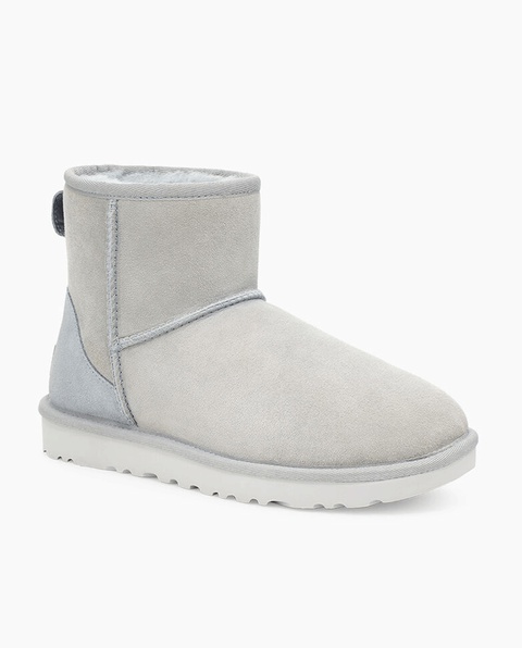 UGG - Szare śniegowce Classic Mini - zdjęcie produktu nr 1