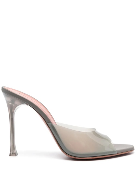 Amina Muaddi 105mm Alexa Glass mules - Grey - zdjęcie produktu nr 1