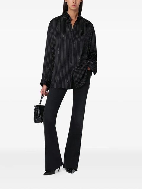 Balenciaga pinstripe logo shirt - Black - zdjęcie produktu nr 1