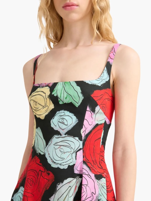 Marni floral-print A-line dress - Black - zdjęcie produktu nr 2