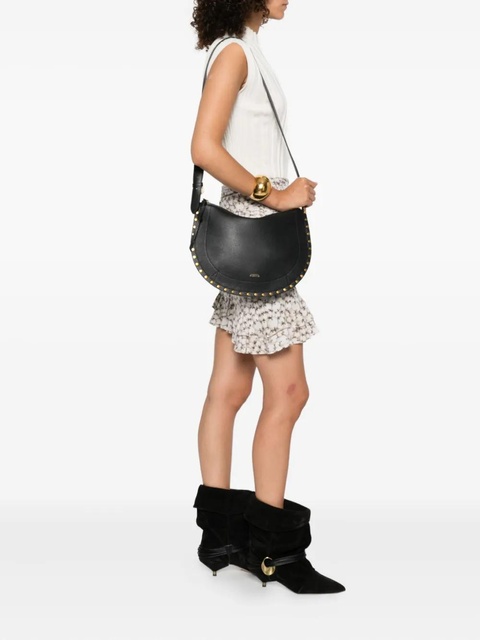 ISABEL MARANT Oskan studded half-moon tote bag - Black - zdjęcie produktu nr 2