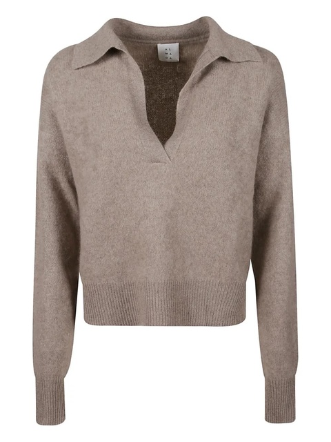 Almada Label V-neck cardigan - Neutrals - zdjęcie produktu nr 1