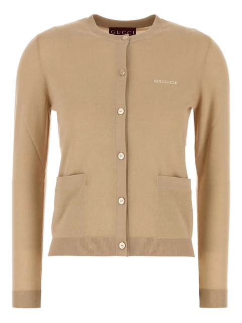 Gucci cashmere-silk cardigan - Neutrals - zdjęcie produktu nr 1