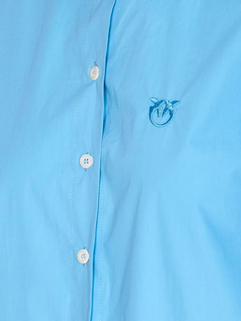 PINKO embroidered logo shirt - Blue - zdjęcie produktu nr 2