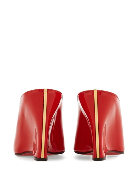 Ferragamo 90mm peep-toe mules - Red - zdjęcie produktu nr 2