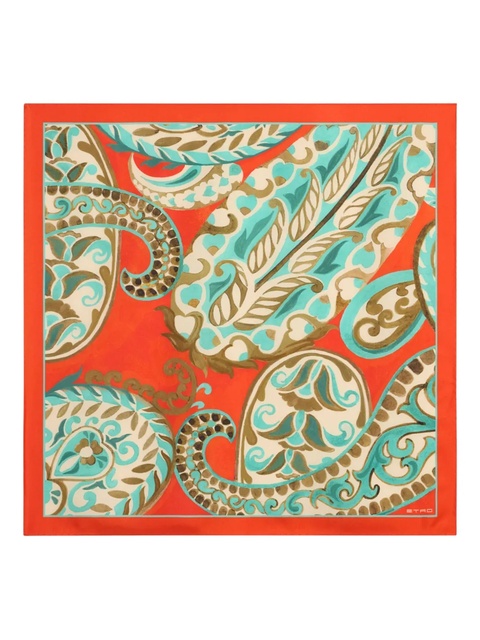 ETRO paisley silk scarf - Orange - zdjęcie produktu nr 1