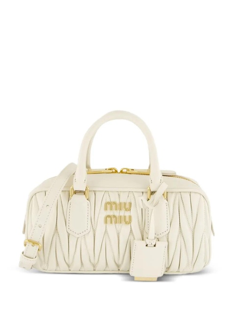 Miu Miu Arcadie leather tote bag - Neutrals - zdjęcie produktu nr 1