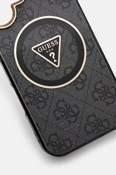 Guess etui na telefon iPhone 16 kolor czarny GUHMP16SHG4PRTGK - zdjęcie produktu nr 2