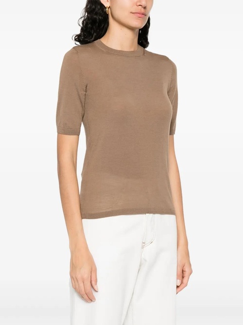 Max Mara virgin wool t-shirt - Brown - zdjęcie produktu nr 1