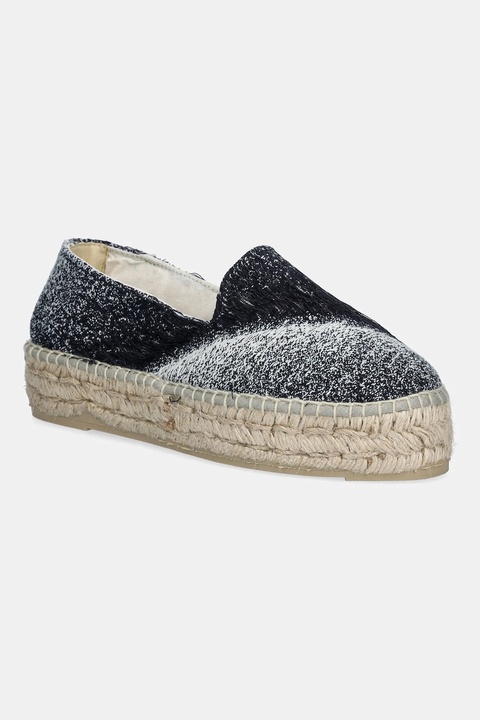 Manebi espadryle Double Sole Espadrilles kolor niebieski na platformie H 4.7 D0 - zdjęcie produktu nr 1