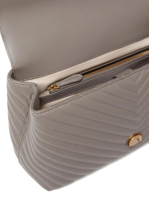 PINKO quilted chevron tote bag - Grey - zdjęcie produktu nr 2