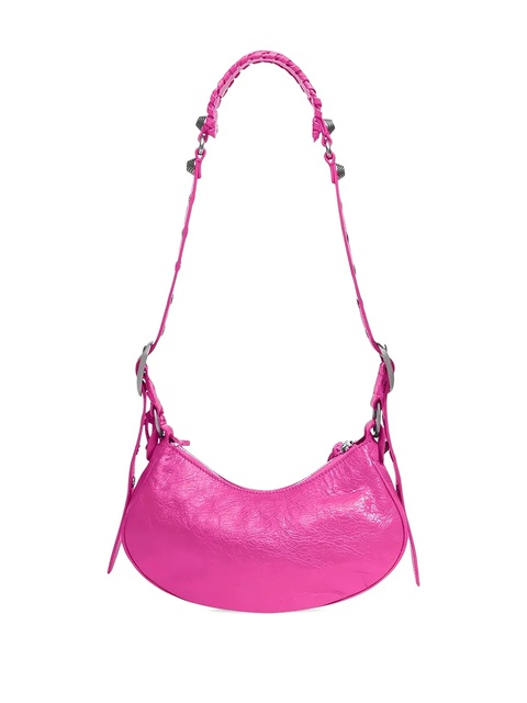 Balenciaga XS Le Cagole braided-strap heart-shaped shoulder bag - Pink - zdjęcie produktu nr 2