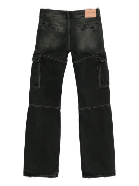 Balenciaga whiskering-effect cargo jeans - Black - zdjęcie produktu nr 2
