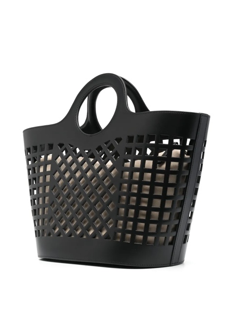 Hereu cut-out leather tote bag - Black - zdjęcie produktu nr 2
