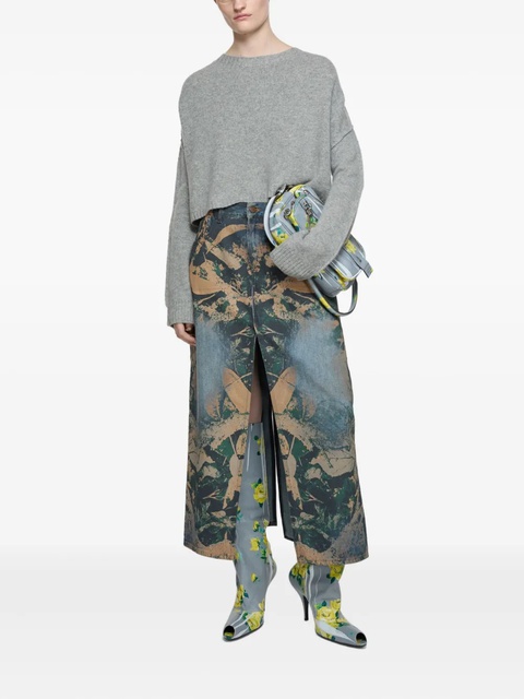 Acne Studios denim midi skirt - Blue - zdjęcie produktu nr 2