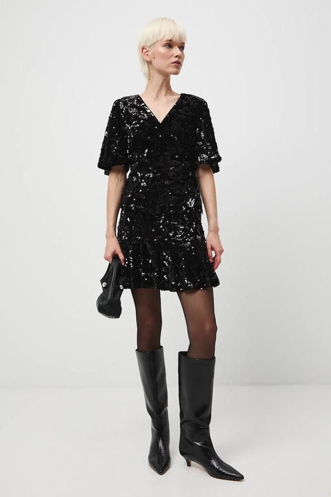 Medicine spódnica kolor czarny mini rozkloszowana - zdjęcie produktu nr 1