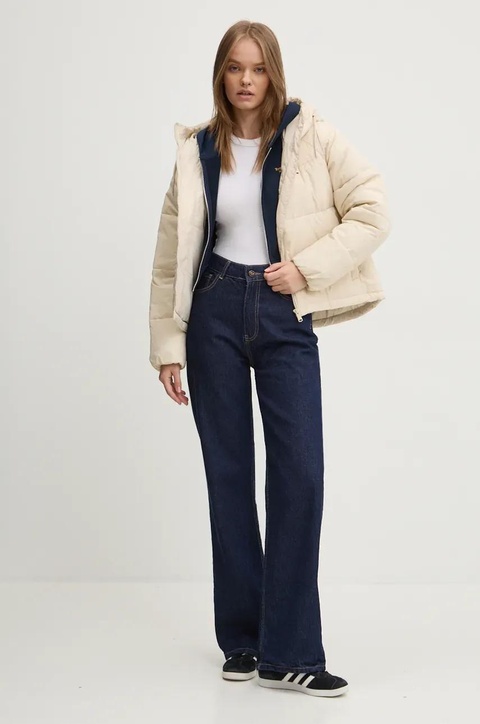 Tommy Jeans kurtka damska kolor beżowy przejściowa DW0DW18841 - zdjęcie produktu nr 2