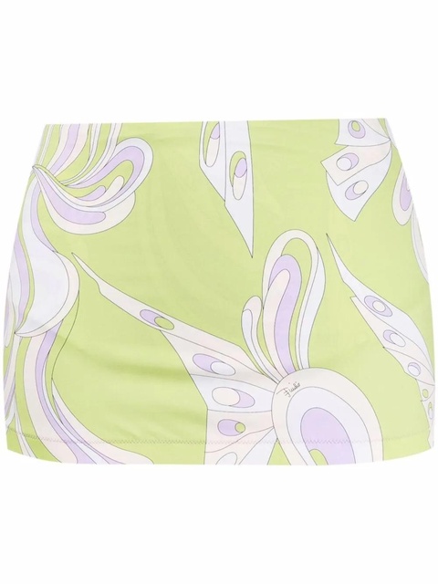 PUCCI Farfalle skirt-detail bikini bottoms - Green - zdjęcie produktu nr 1